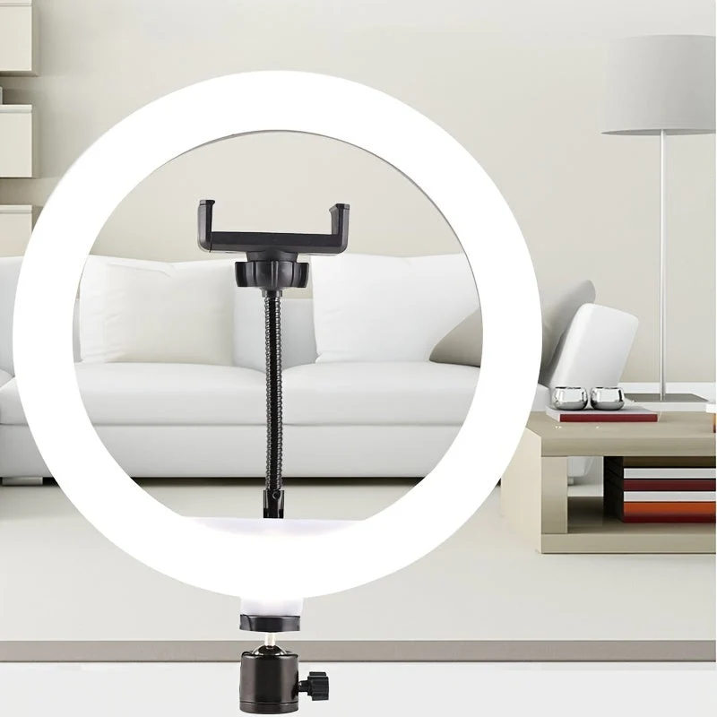 LED Ring Light med Justerbart Stativ – Perfekt til Makeup & Vlogging