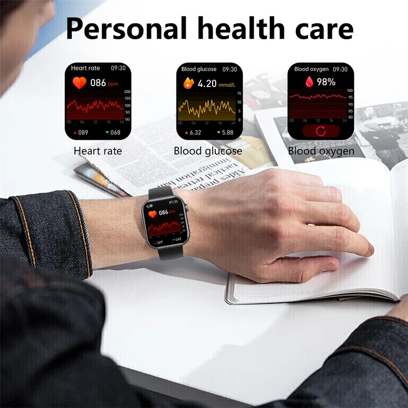 Intelligent Smartwatch med Sundhedsovervågning og Vandtæt Design