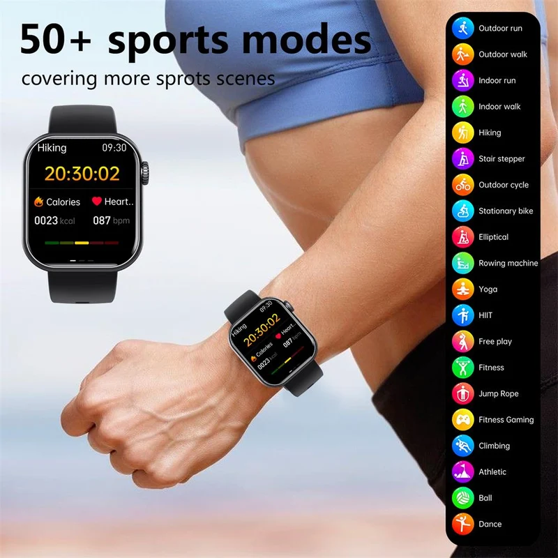 Intelligent Smartwatch med Sundhedsovervågning og Vandtæt Design