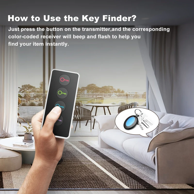 Nøglerfinder med LED Lys – Find Dine Nøgler Hurtigt og Let