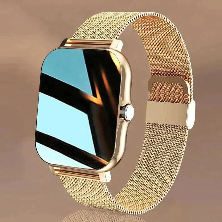 Stilfuldt Smartwatch med Sundhedsdata og Lang Batterilevetid
