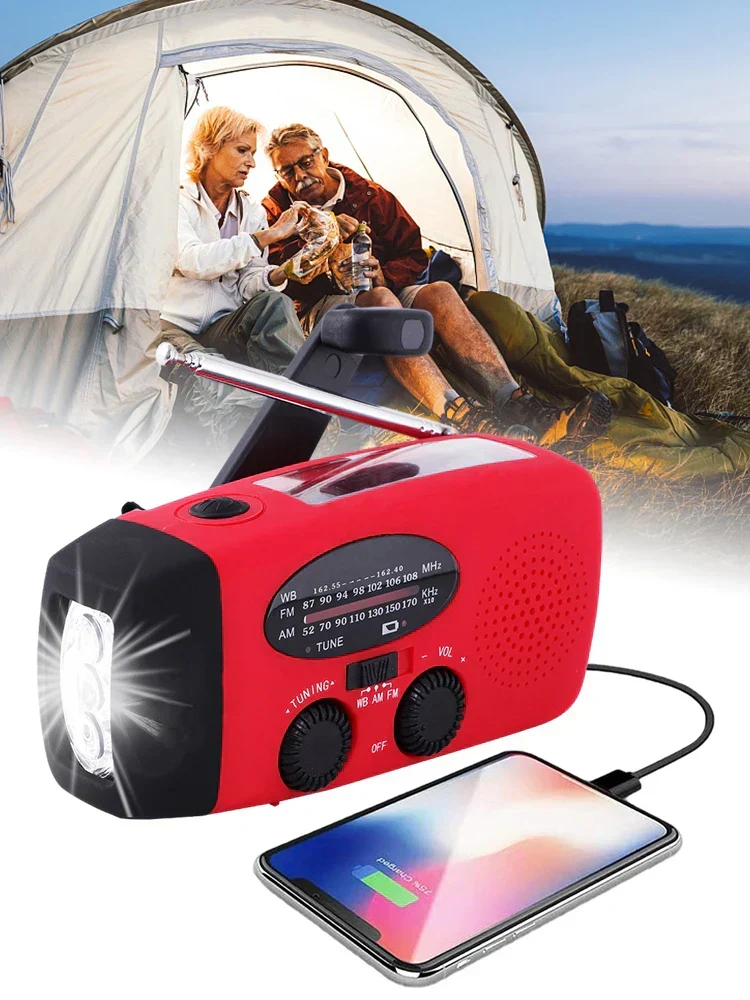 Nødradio med Solcelle & Powerbank - Altid Forbundet & Opladet