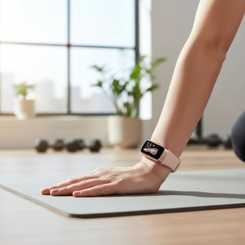 Avanceret Smartwatch med AMOLED Skærm og Fitness Tracking