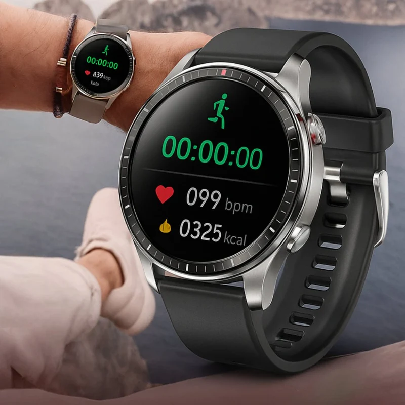 Avanceret Smartwatch med EKG og Blodtryksmåler - Sundhed på Håndleddet