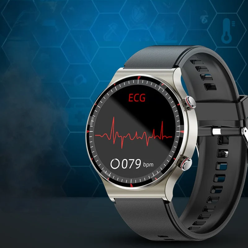 Avanceret Smartwatch med EKG og Blodtryksmåler - Sundhed på Håndleddet