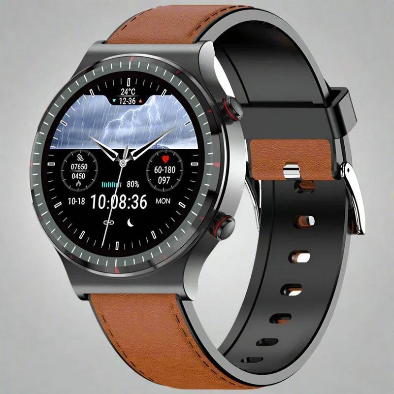 Avanceret Smartwatch med EKG og Blodtryksmåler - Sundhed på Håndleddet