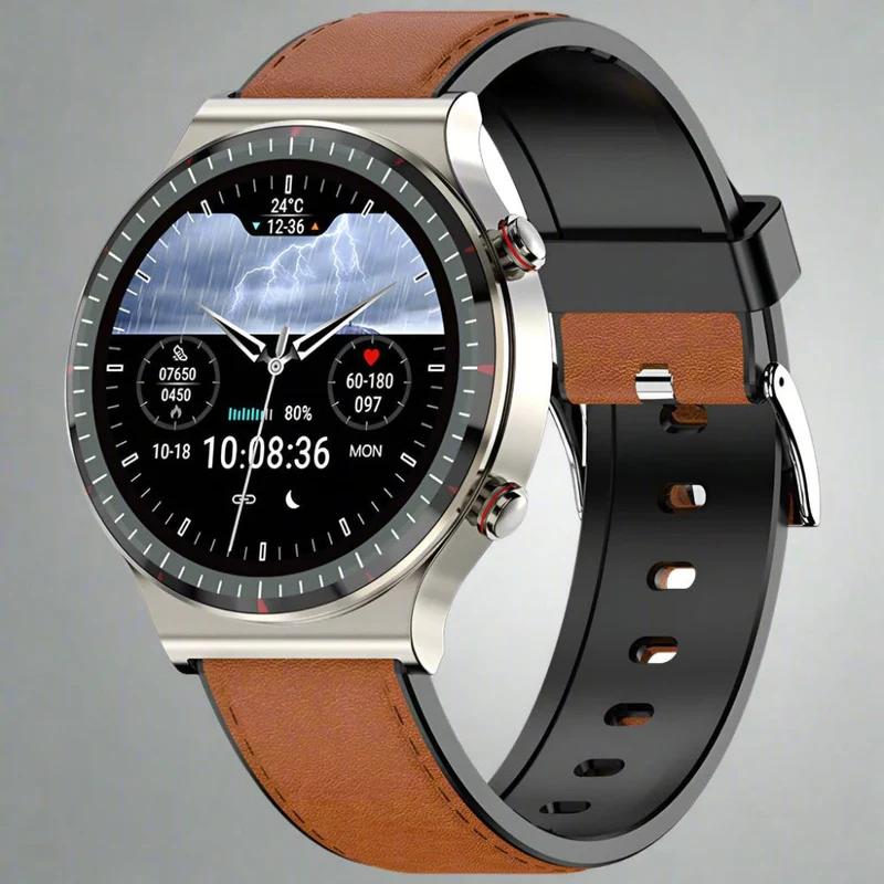 Avanceret Smartwatch med EKG og Blodtryksmåler - Sundhed på Håndleddet