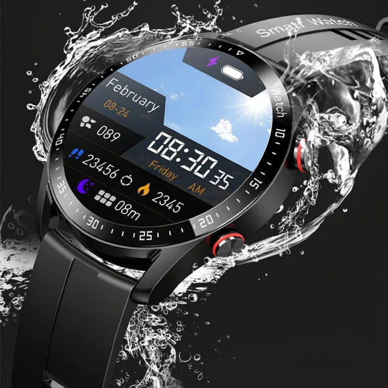 Smartwatch med Bluetooth Opkald og Vandtæt Fitness Tracker