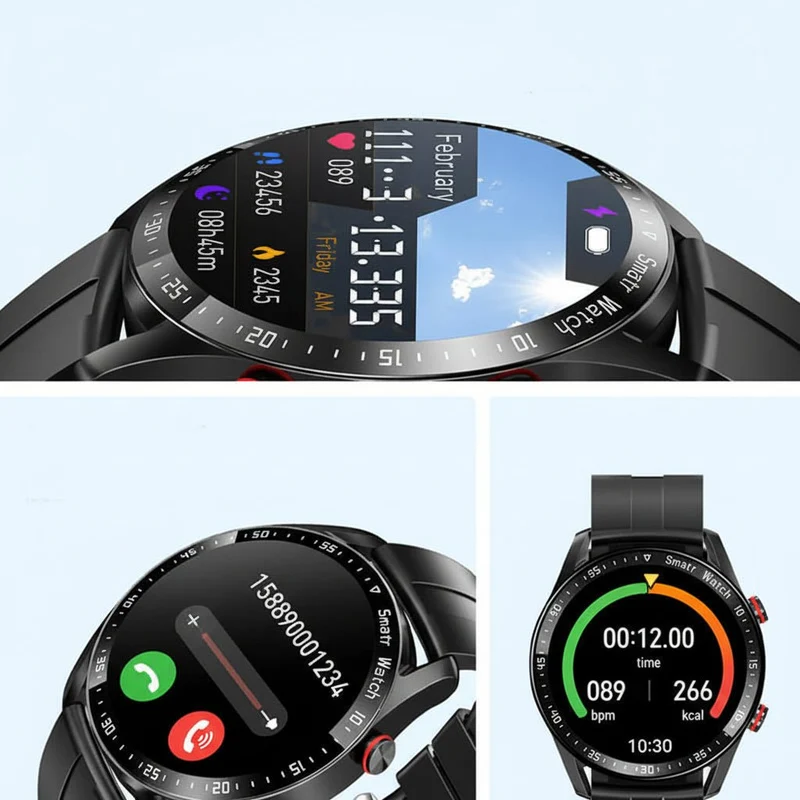 Smartwatch med Bluetooth Opkald og Vandtæt Fitness Tracker