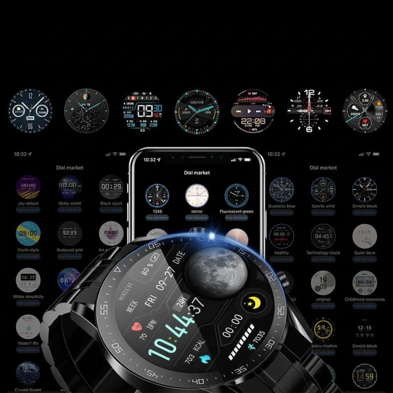 Smartwatch med Bluetooth Opkald og Vandtæt Fitness Tracker