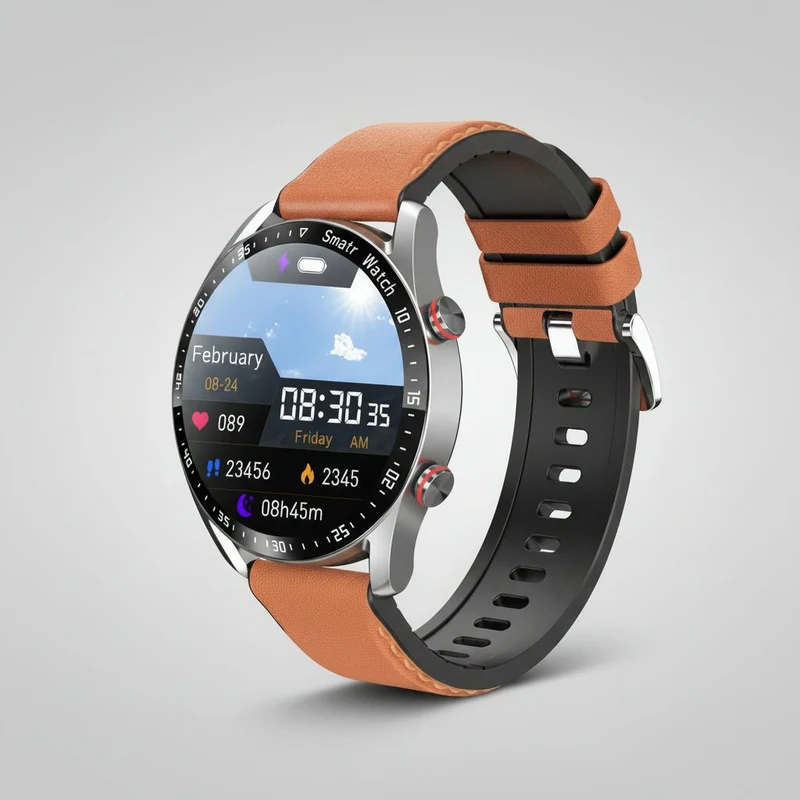 Smartwatch med Bluetooth Opkald og Vandtæt Fitness Tracker