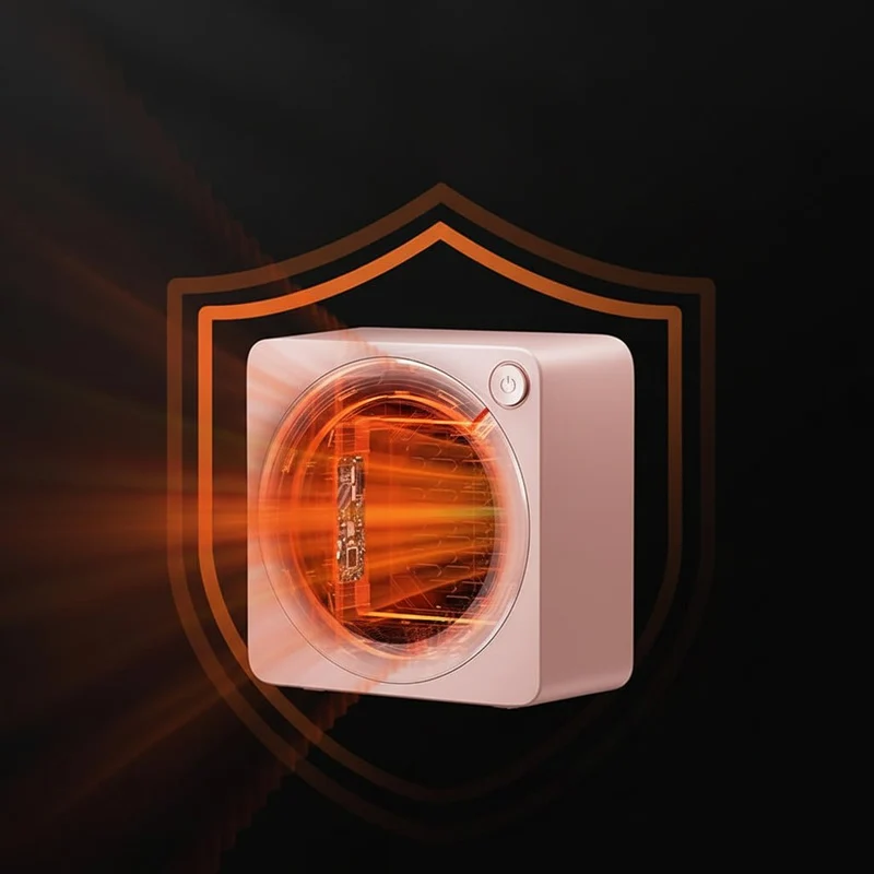 Effektiv Skrivebordsvarmer 500W med Hurtig Keramisk Opvarmning