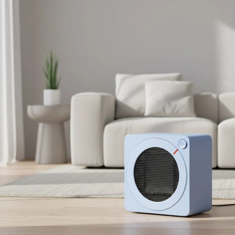 Effektiv Skrivebordsvarmer 500W med Hurtig Keramisk Opvarmning