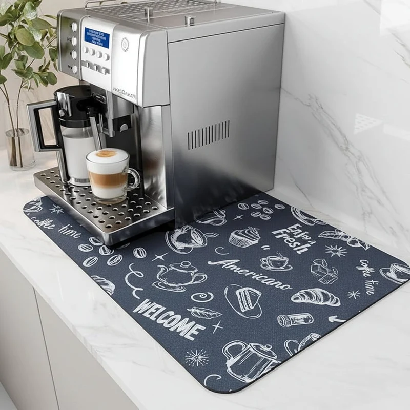 Absorberende Kaffebarmåtte – Hurtigtørrende & Plejefri