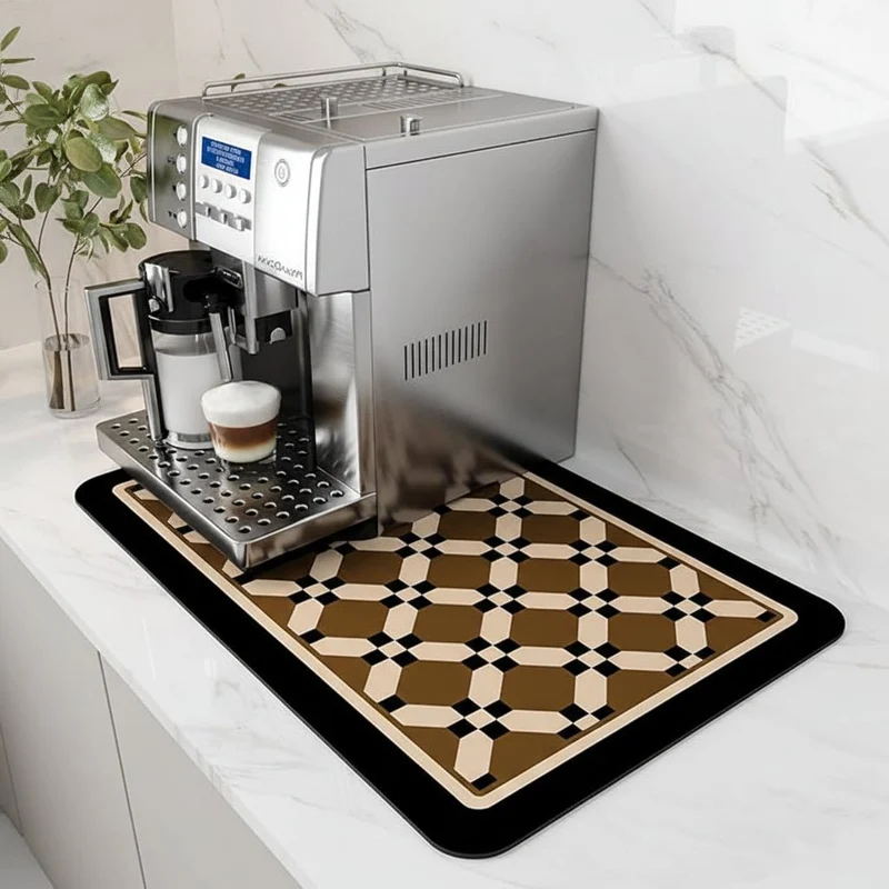 Absorberende Kaffebarmåtte – Hurtigtørrende & Plejefri