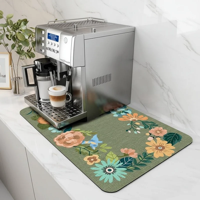 Absorberende Kaffebarmåtte – Hurtigtørrende & Plejefri