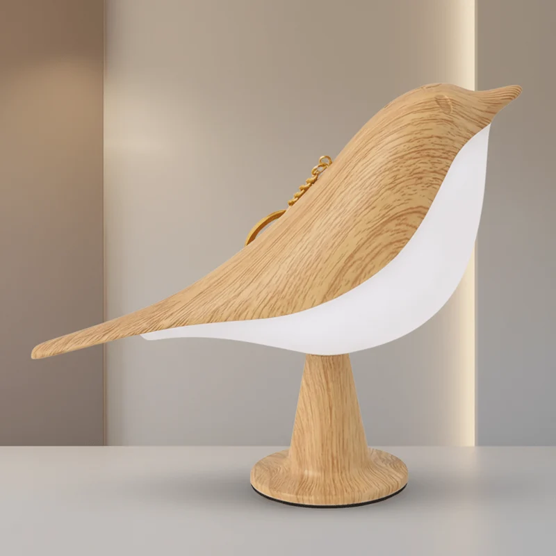 Fugleformet LED Natlampe med Touch og Aroma Diffuser