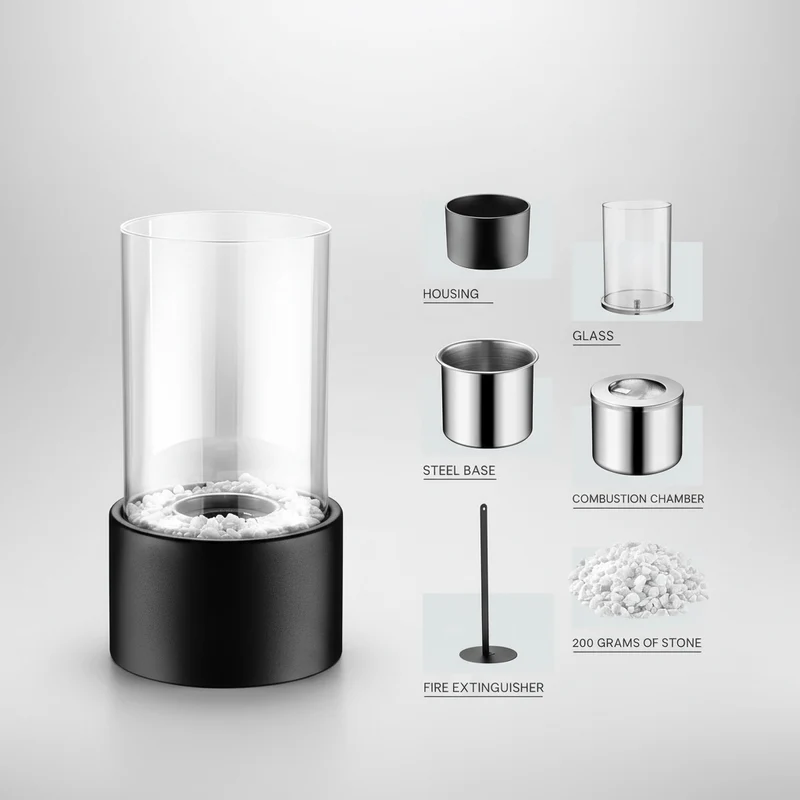Elegant Glas Olie Lampe til Stemningsfuld Belysning