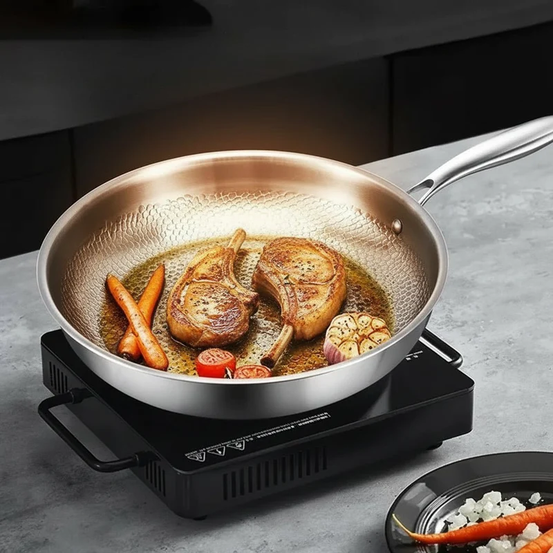 Titanium Stegepande til Induktion - Perfekt Non-Stick Effekt