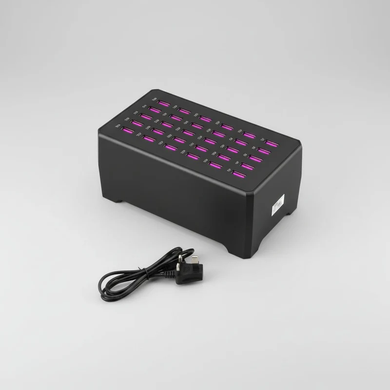 Effektiv USB Opladerstation til Flere Enheder Samtidigt