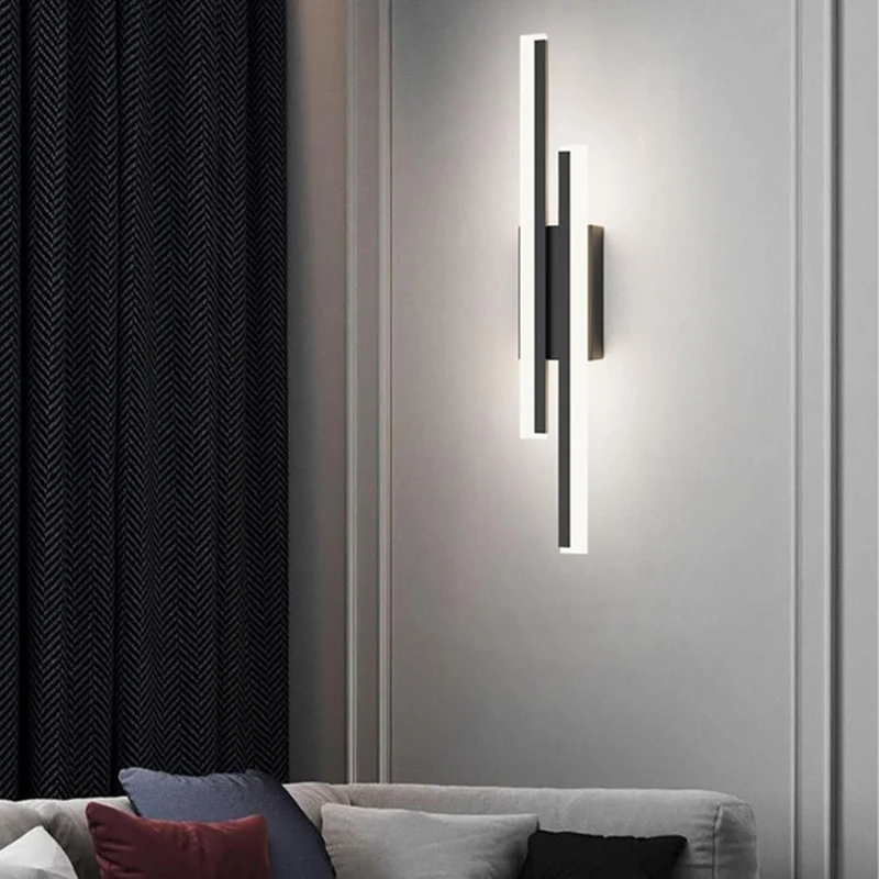 Elegant Acryl Væglampe med LED - Stilfuld Belysning til Hjemmet