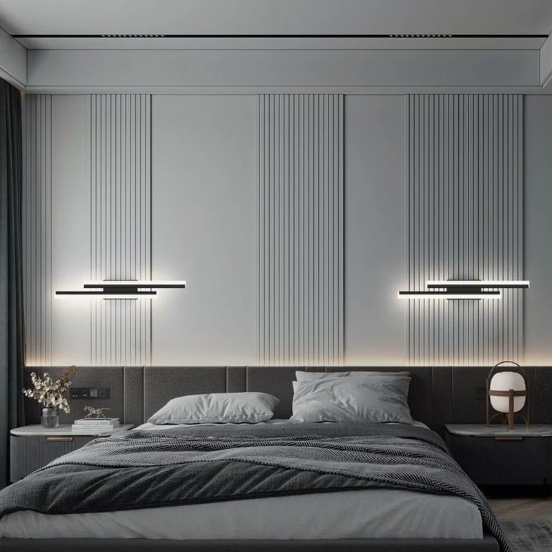 Elegant Acryl Væglampe med LED - Stilfuld Belysning til Hjemmet