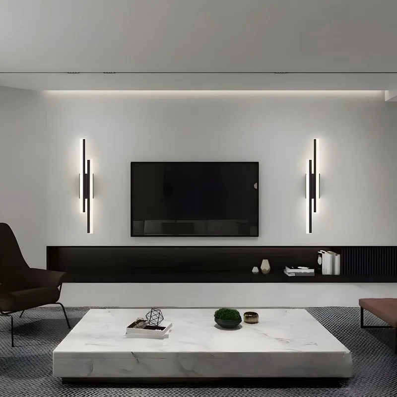 Elegant Acryl Væglampe med LED - Stilfuld Belysning til Hjemmet