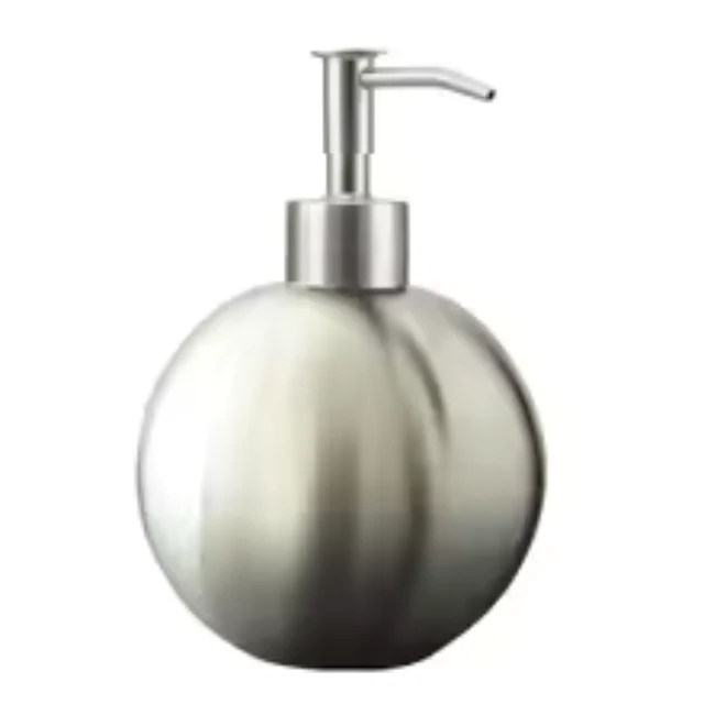 Elegant rustfri stål sæbedispenser 550 ml med moderne design