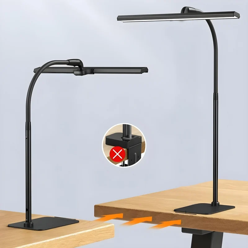 Stilfuld LED-bordlampe med fleksibel hals og justerbar lysstyrke