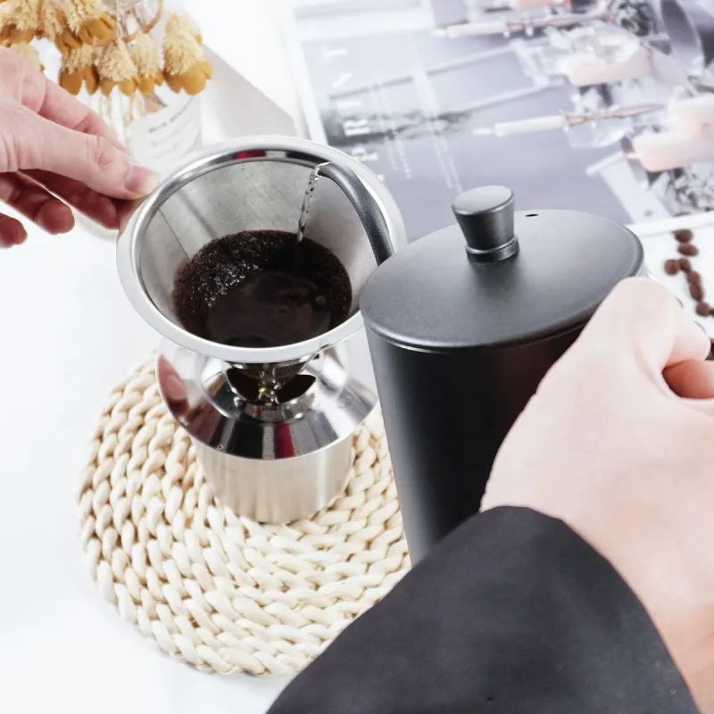 Kaffeefilter Sæt i Rustfrit Stål – Ideelt til Rejser & Gaver