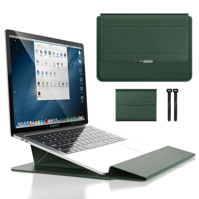 Vandtæt laptop-etui med stødabsorbering og standerfunktion