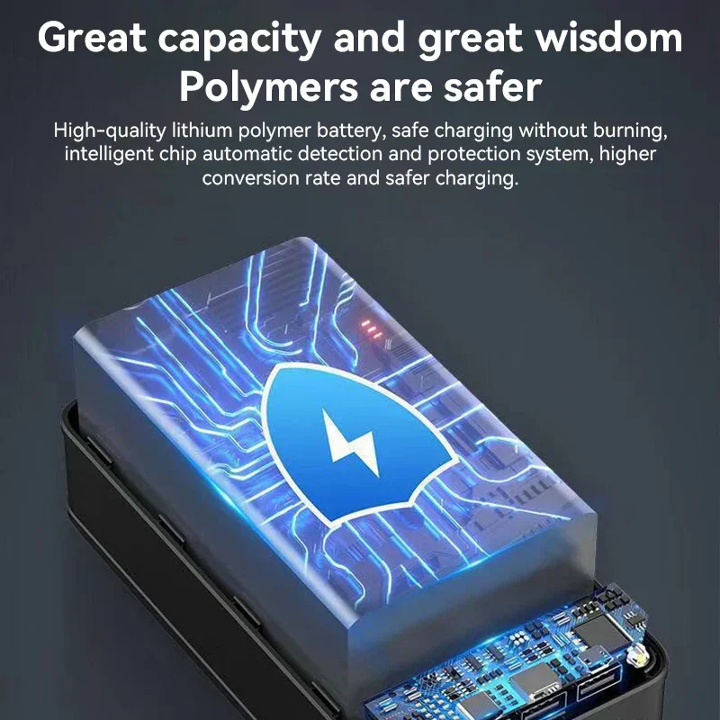 Ekstra Kraftfuld 100,000mAh Powerbank med Lynhurtig Opladning