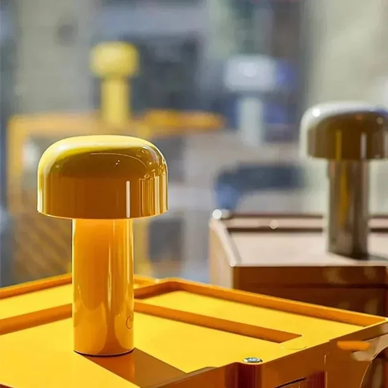 Trådløs Svampelampe med USB Opladning - Bærbar Hyggebelysning