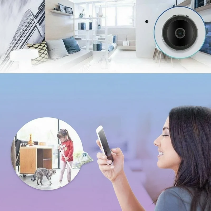 Trådløst 1080p Mini Kamera med Magnet og Nattevision