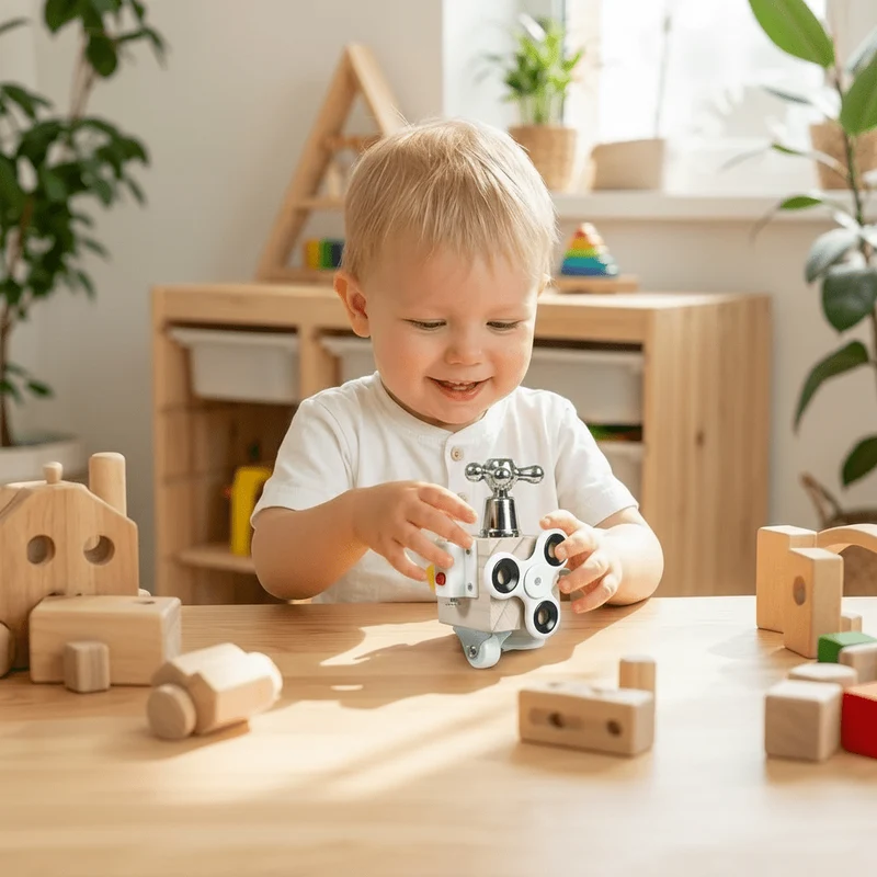 Montessori Aktivitetskube – Stimulerer Læring og Motorik