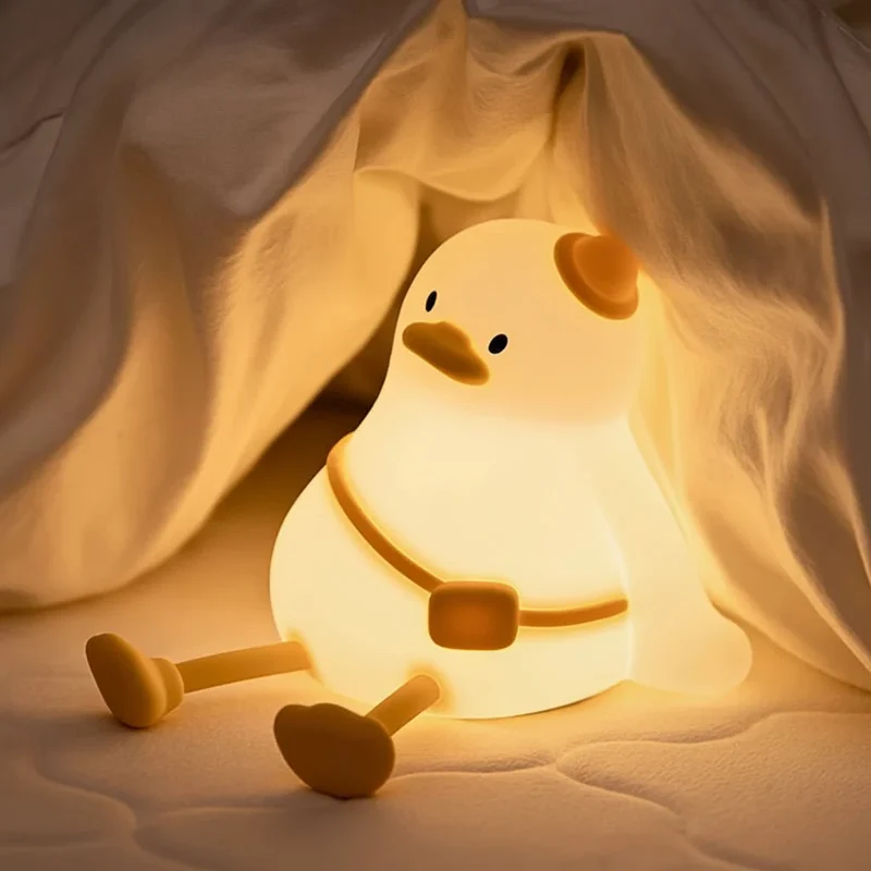 Sød Silikone Natlampe med Justerbar LED og Genopladelig