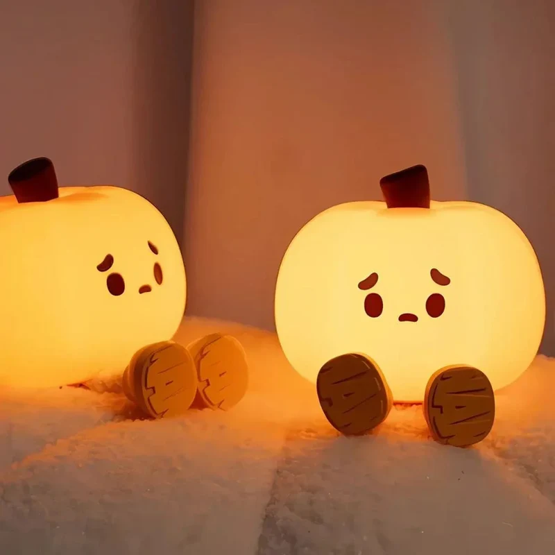 Sød Silikone Natlampe med Justerbar LED og Genopladelig