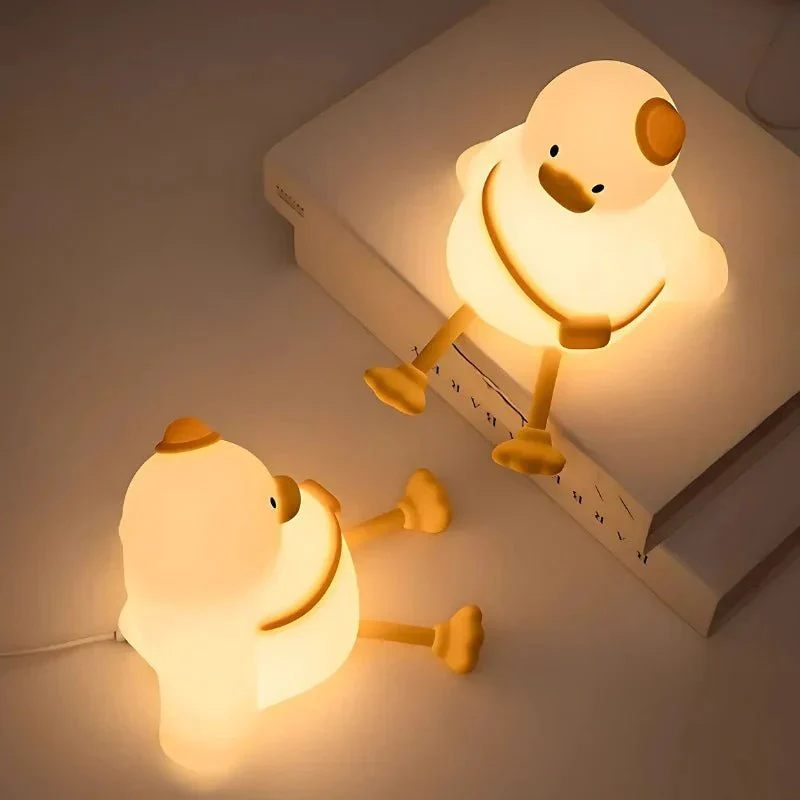Sød Silikone Natlampe med Justerbar LED og Genopladelig