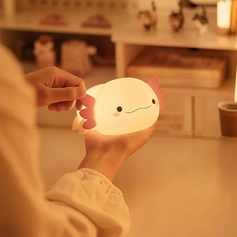 Sød Silikone Natlampe med Justerbar LED og Genopladelig