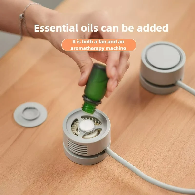 Bærbar Halsventilator: Kraftfuld Køling & Aromaterapi