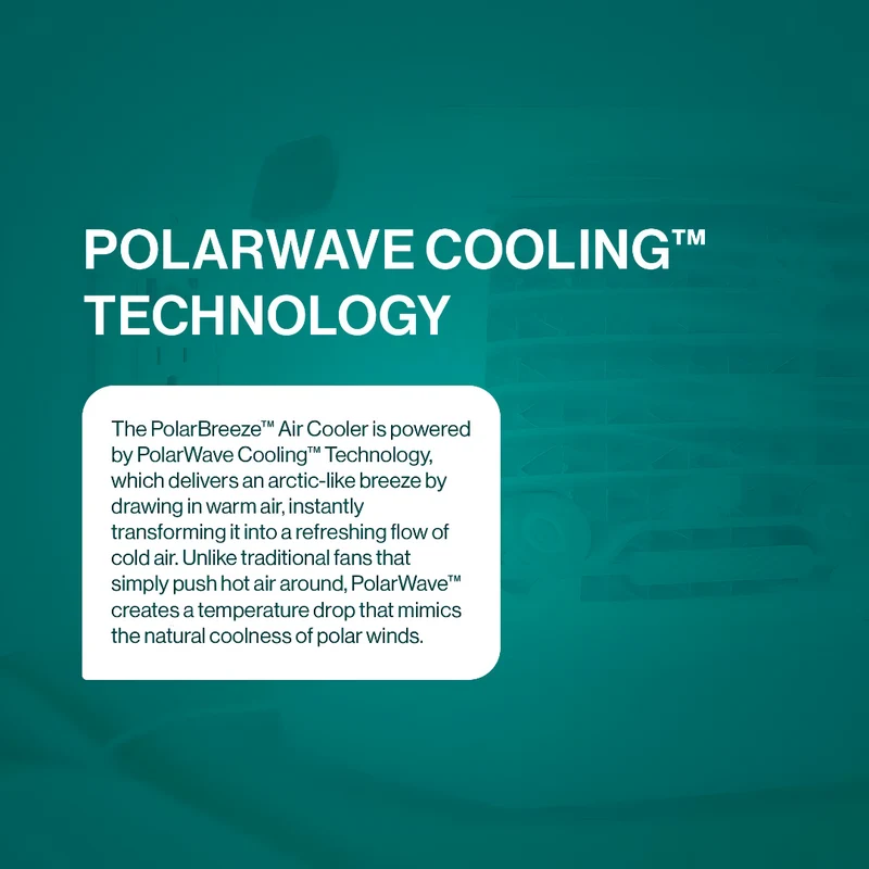 Effektiv Mini Luftkøler med PolarWave Teknologi