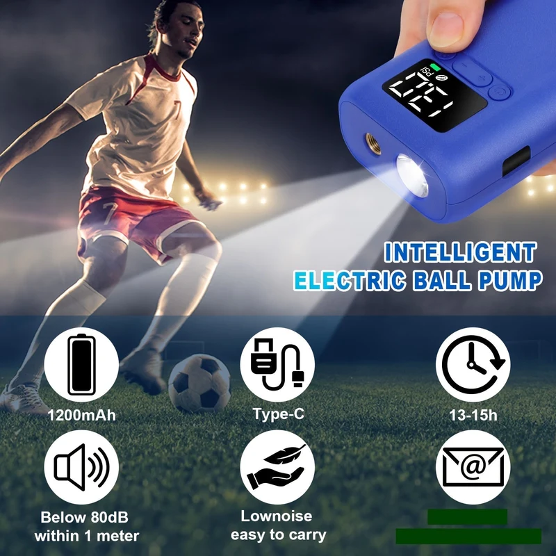 Automatisk Boldpumpe med 20 PSI og LED Lys til Sport