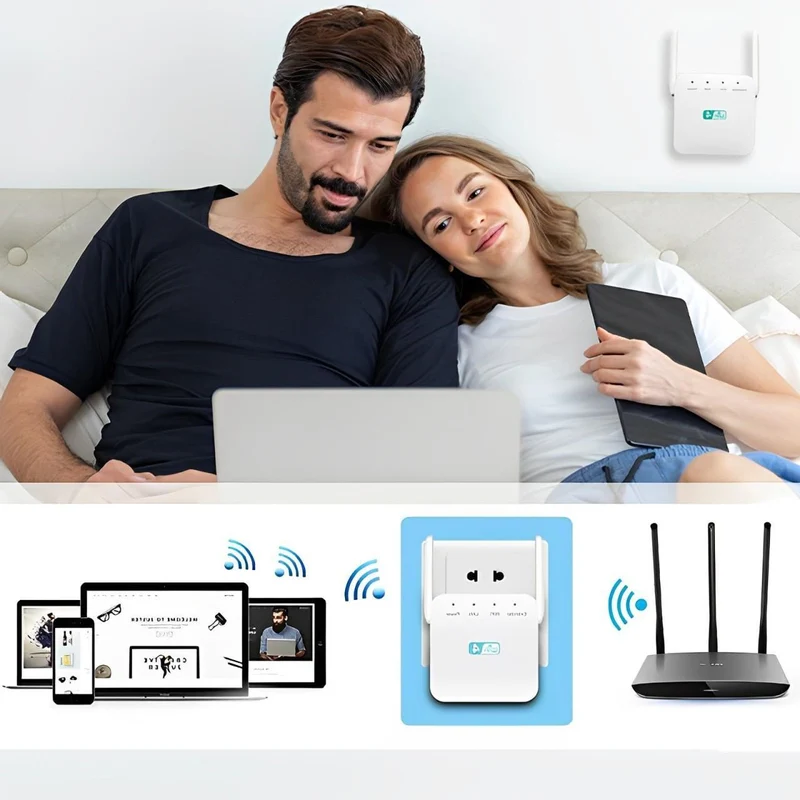 WiFi Forstærker til Maksimal Dækning og Stabil Forbindelse