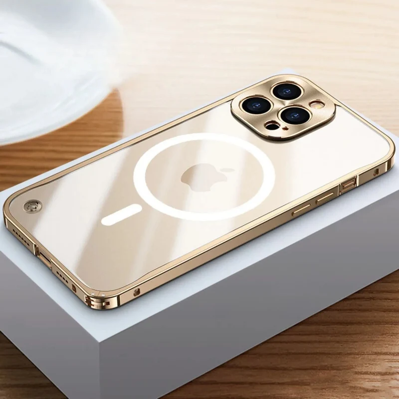Elegant iPhone Pro Max Cover med Metal og MagSafe