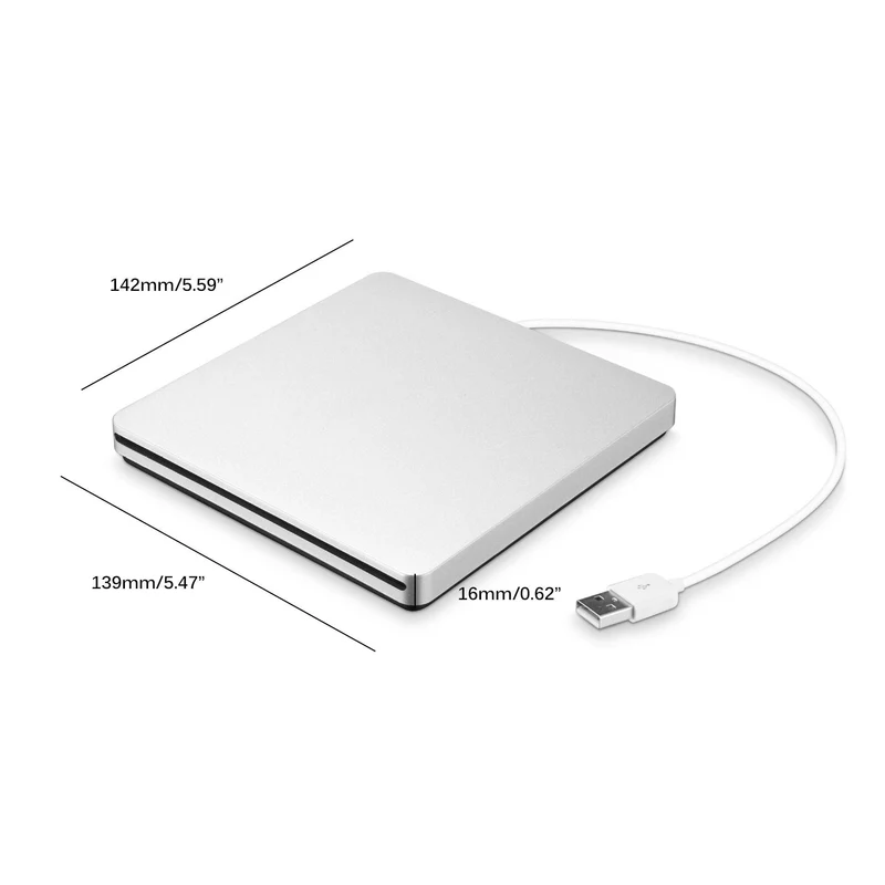 Slank USB CD/DVD Brænder til MacBook – Nem Multimedieadgang
