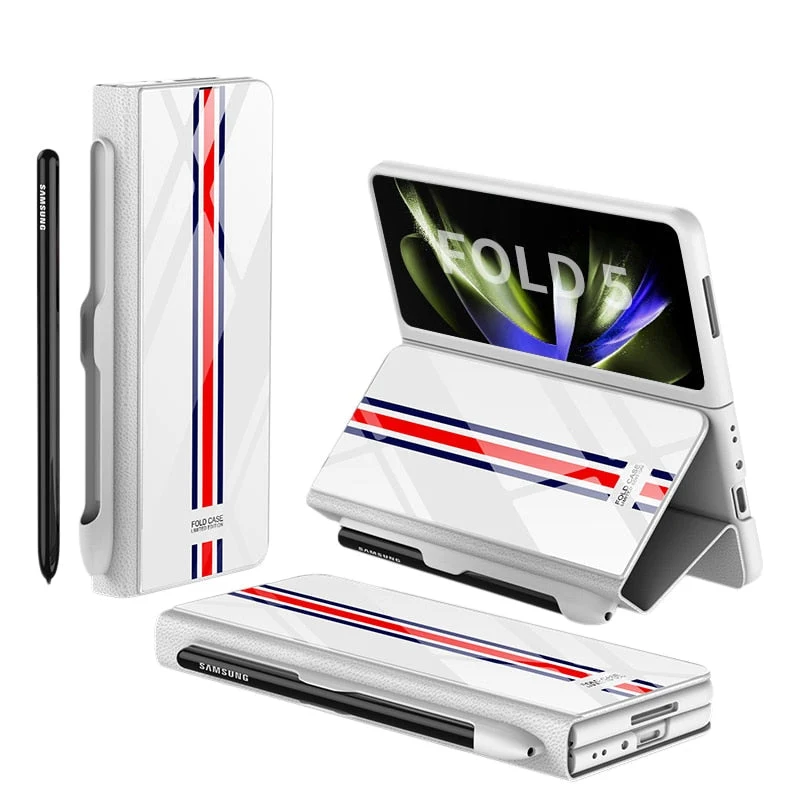 Stødsikker Læderetui til Samsung Galaxy Z Fold 5/4 med Kortholder