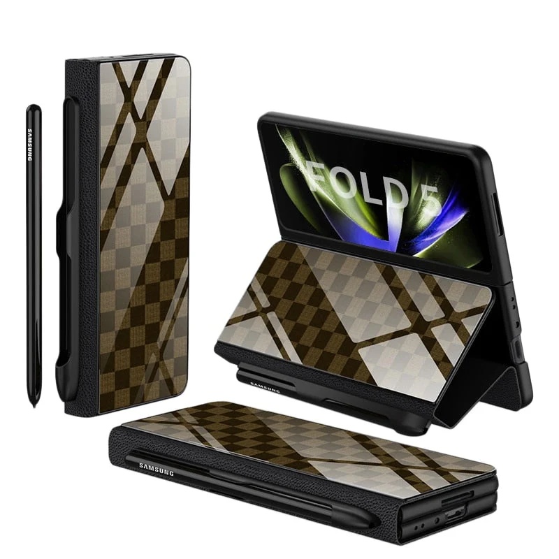 Stødsikker Læderetui til Samsung Galaxy Z Fold 5/4 med Kortholder