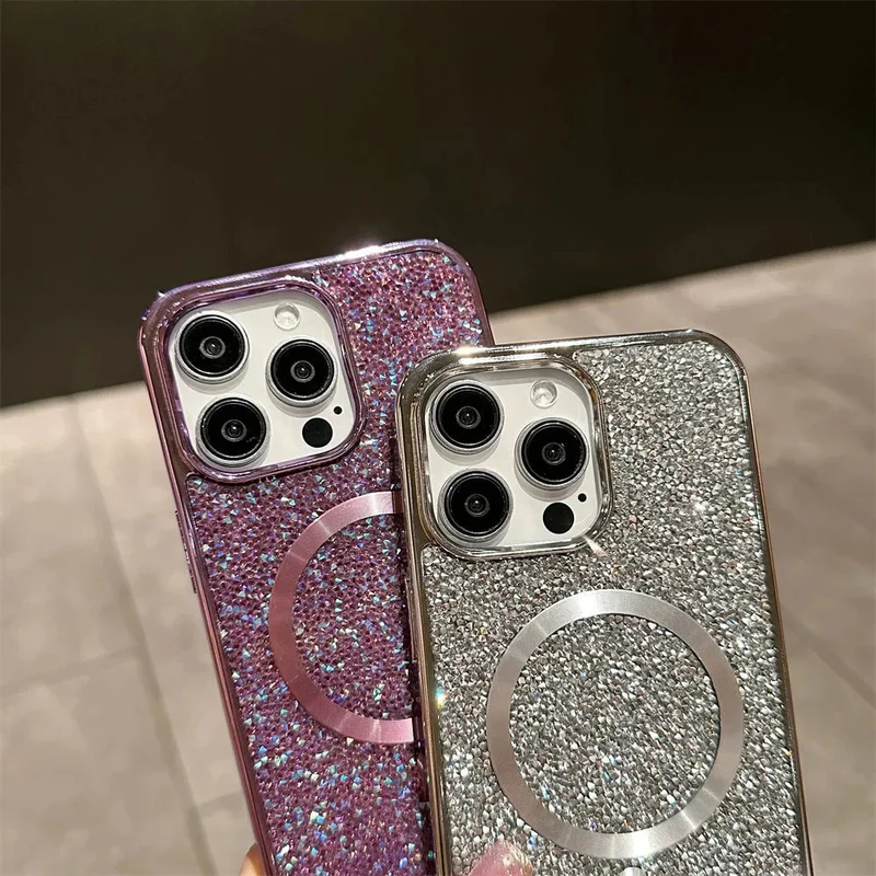 Magnetisk iPhone-cover med Glitrende Design og Beskyttelse
