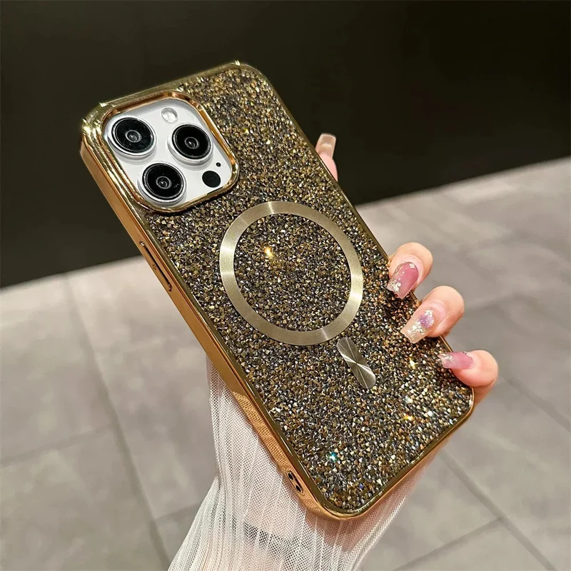 Magnetisk iPhone-cover med Glitrende Design og Beskyttelse
