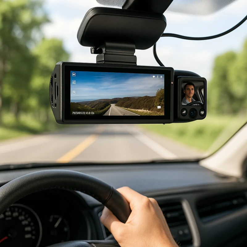 Avanceret Dobbeltlinse Dashcam med 1080p og WiFi